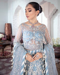 Gulaal | Wedding Formals | Mehnaaz Embroidered Net 3-Piece Suit WS-13 - House Of Anaya