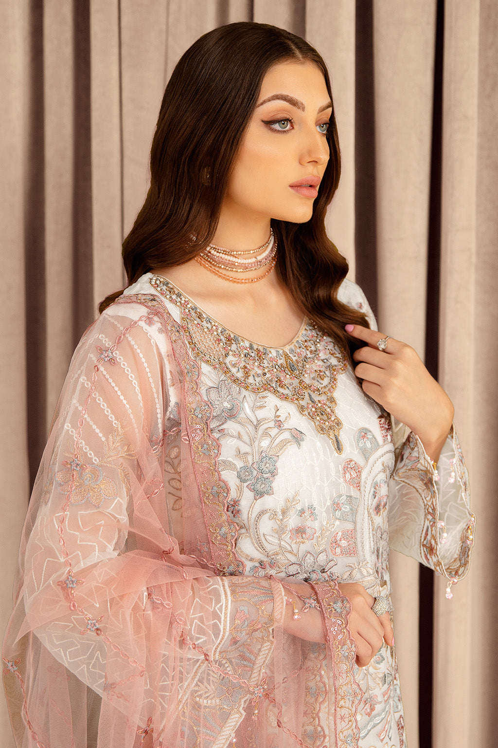 Ramsha | Minhal Organza Collection | M-707 - House Of Anaya