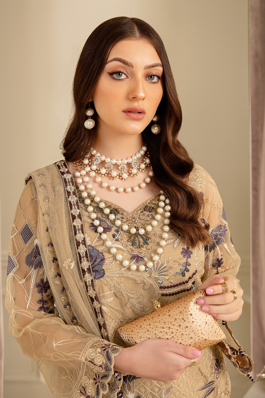 Ramsha | Minhal Organza Collection | M-702 - House Of Anaya