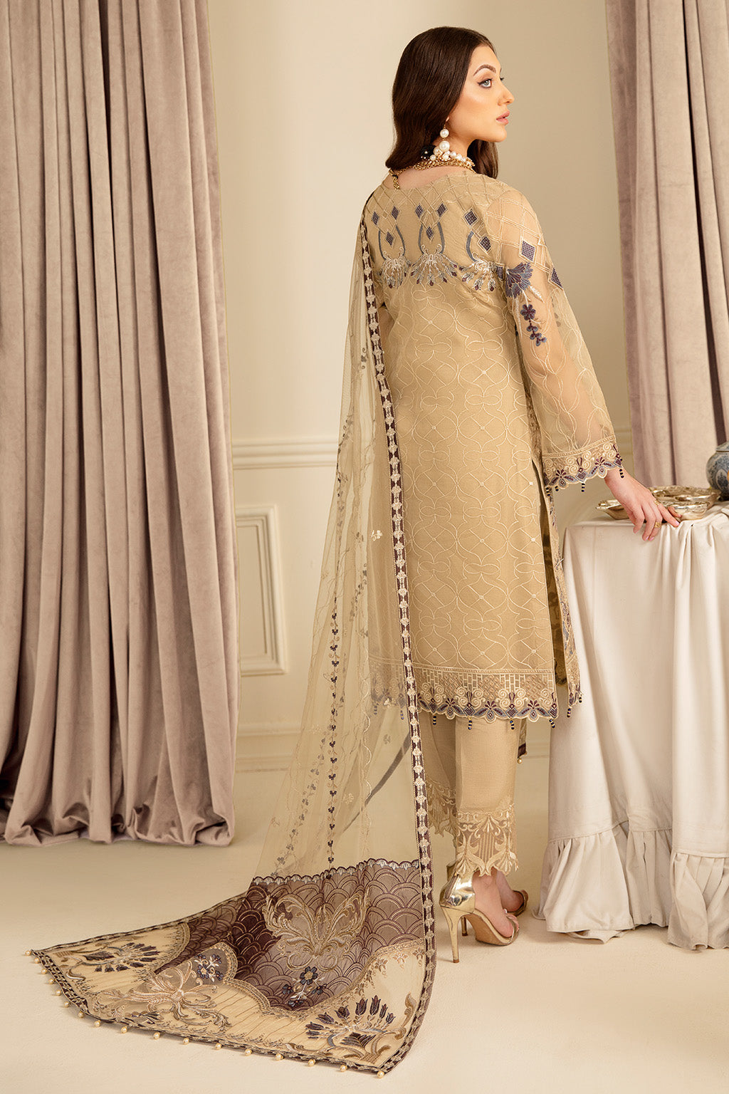 Ramsha | Minhal Organza Collection | M-702 - House Of Anaya