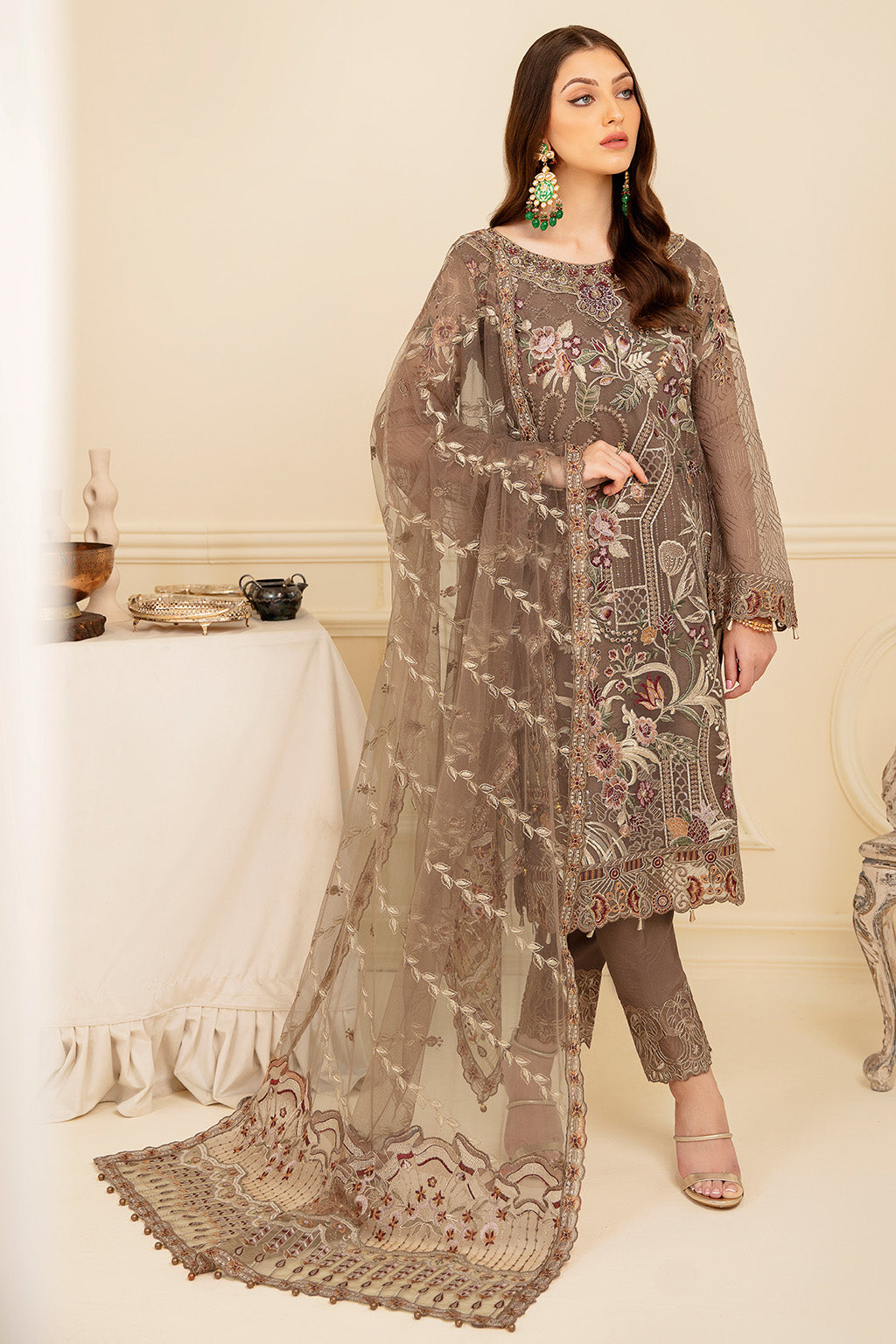 Ramsha | Minhal Organza Collection | M-710 - House Of Anaya