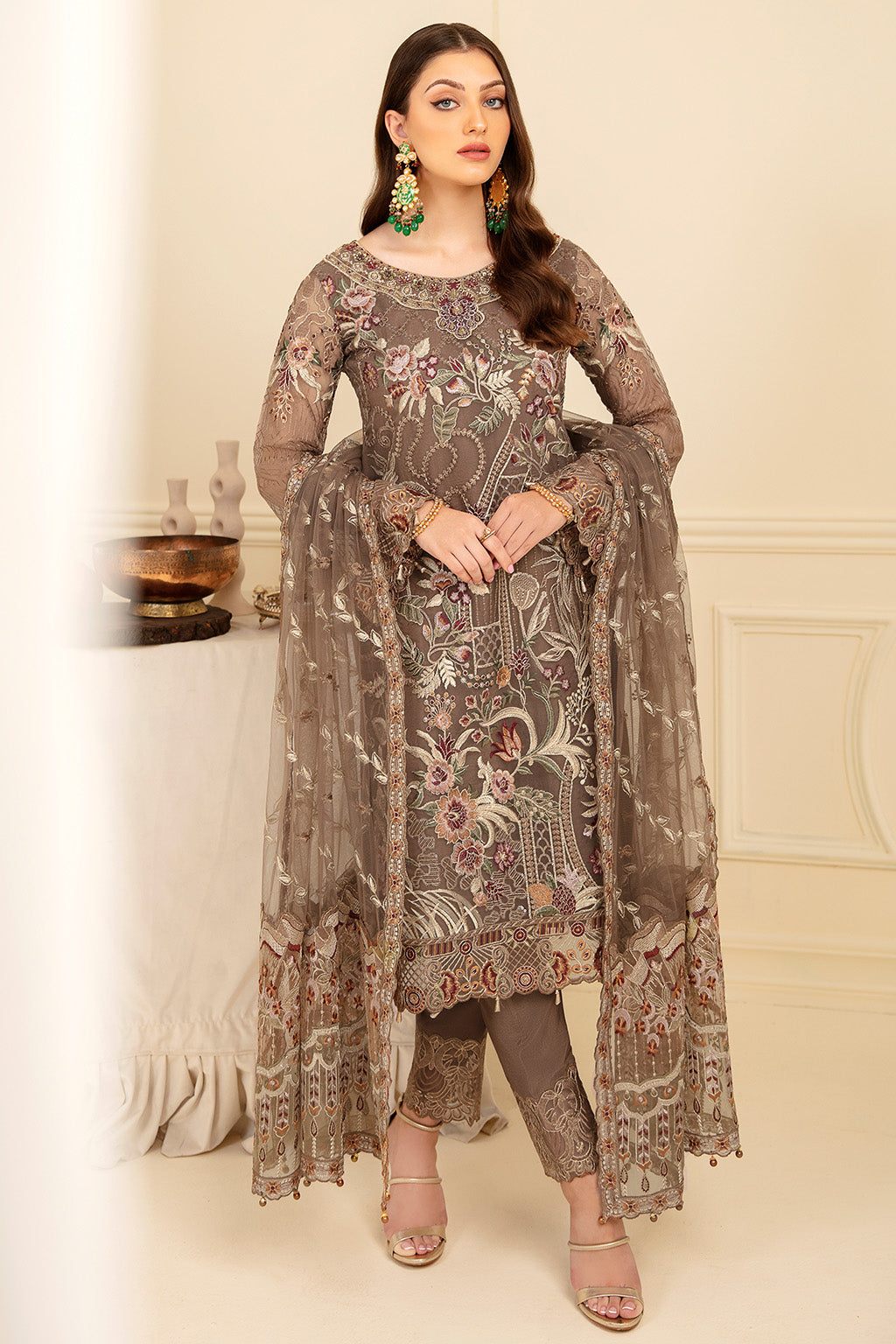 Ramsha | Minhal Organza Collection | M-710 - House Of Anaya