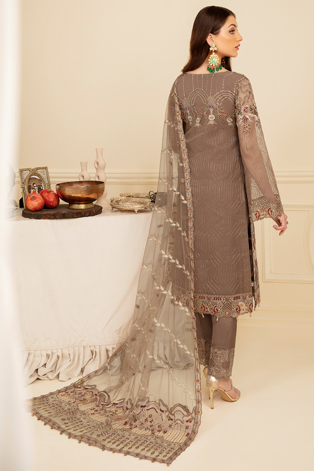 Ramsha | Minhal Organza Collection | M-710 - House Of Anaya