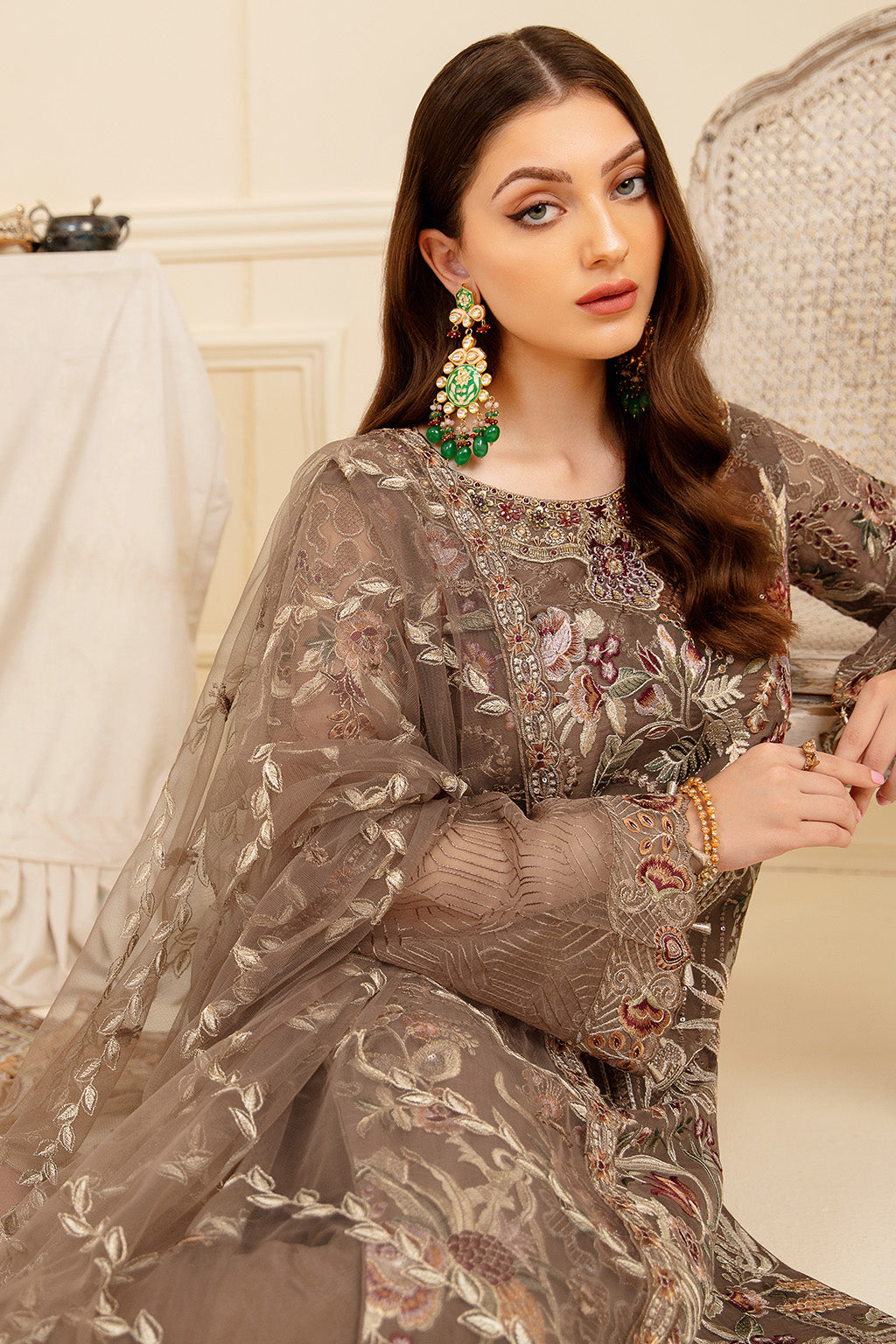Ramsha | Minhal Organza Collection | M-710 - House Of Anaya
