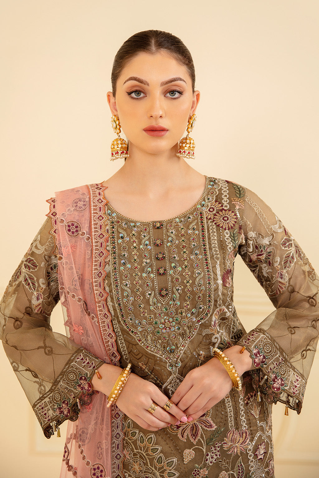 Ramsha | Minhal Organza Collection | M-705 - House Of Anaya