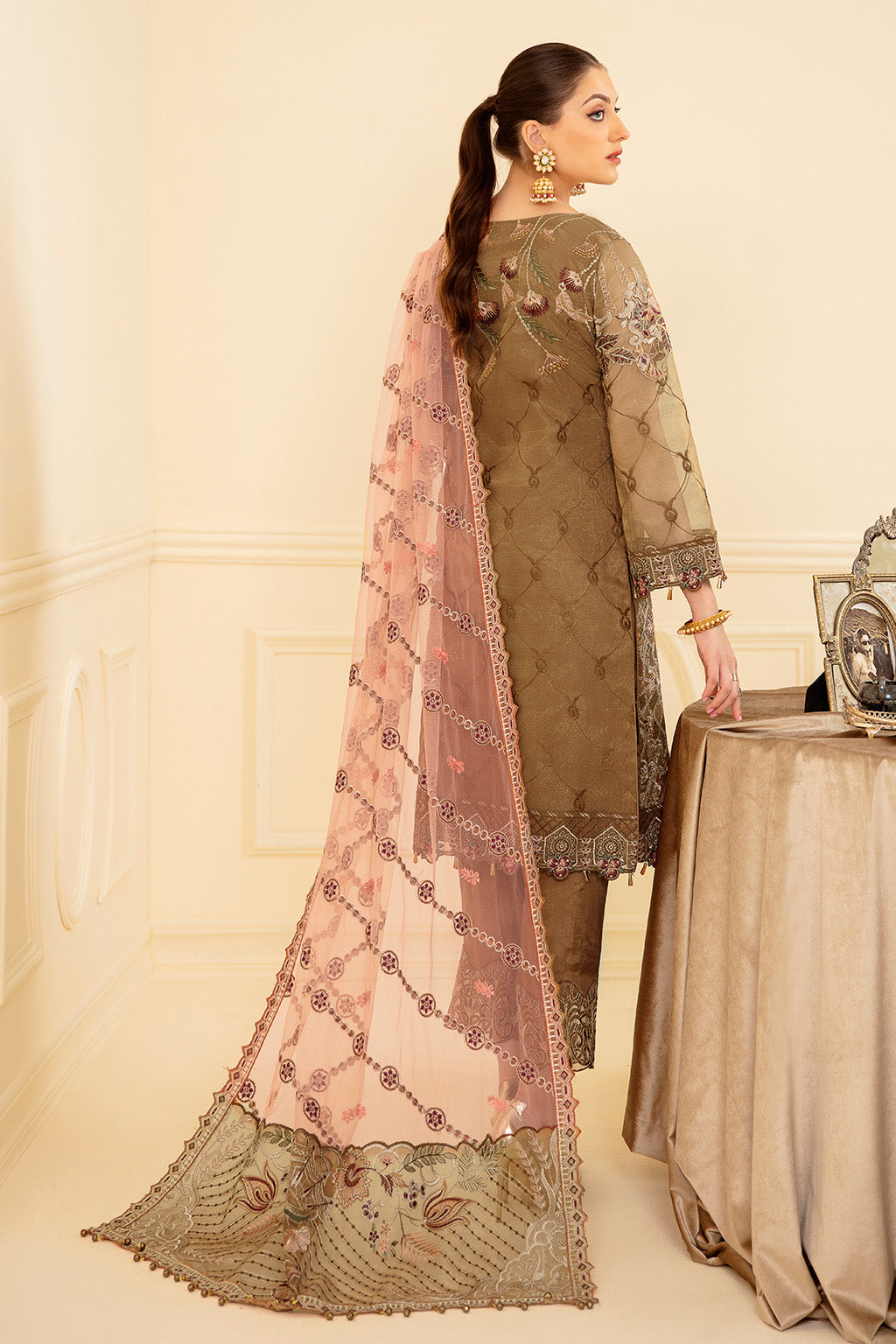 Ramsha | Minhal Organza Collection | M-705 - House Of Anaya
