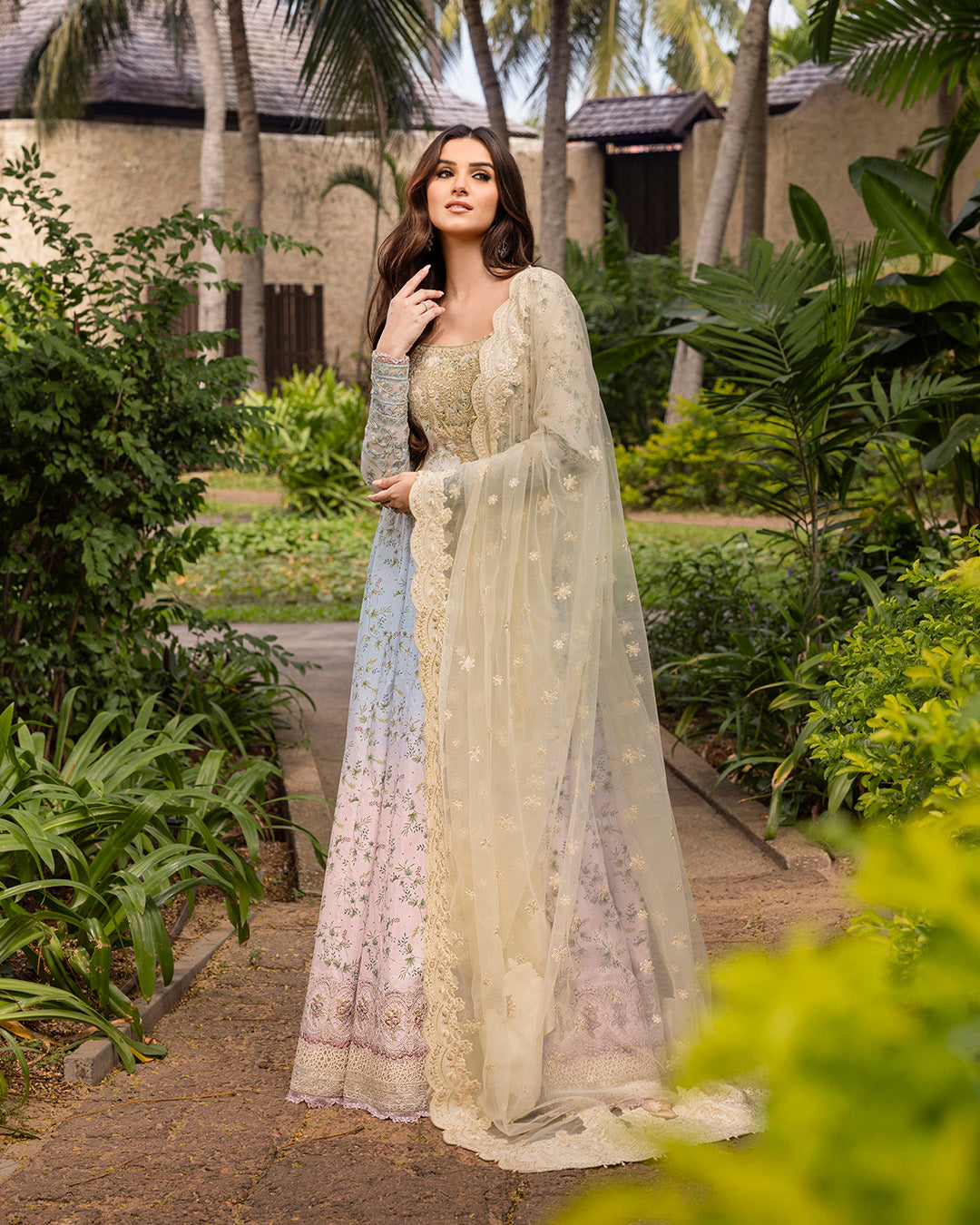 Faiza Saqlain | Zinnia Lawn 25 | Freesia - House Of Anaya