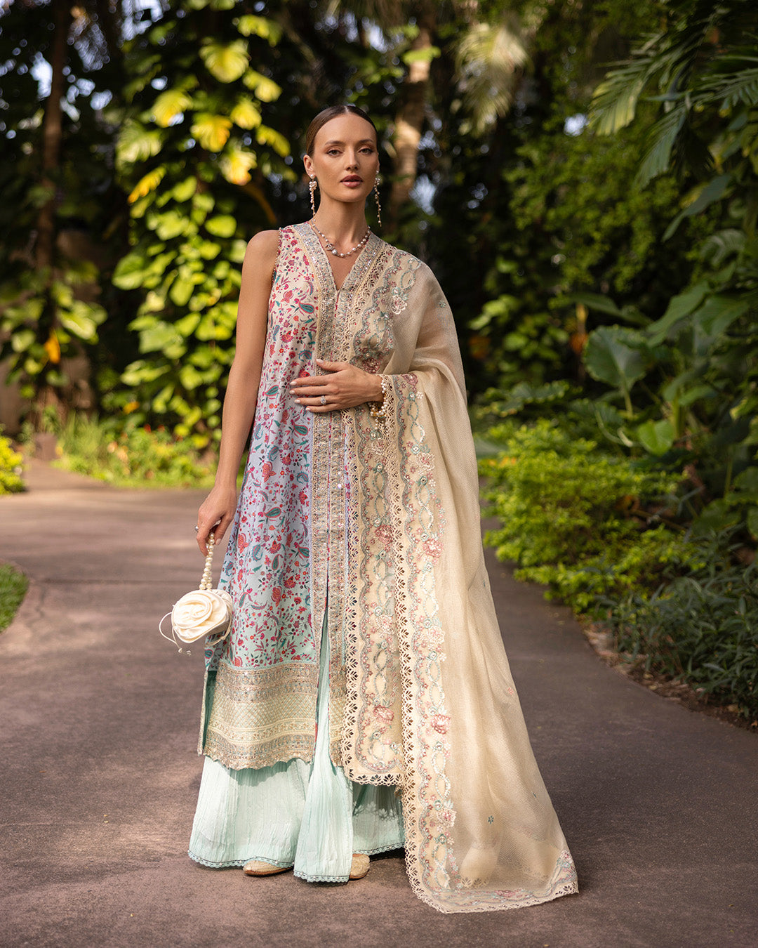 Faiza Saqlain | Zinnia Lawn 25 | Danica - House Of Anaya