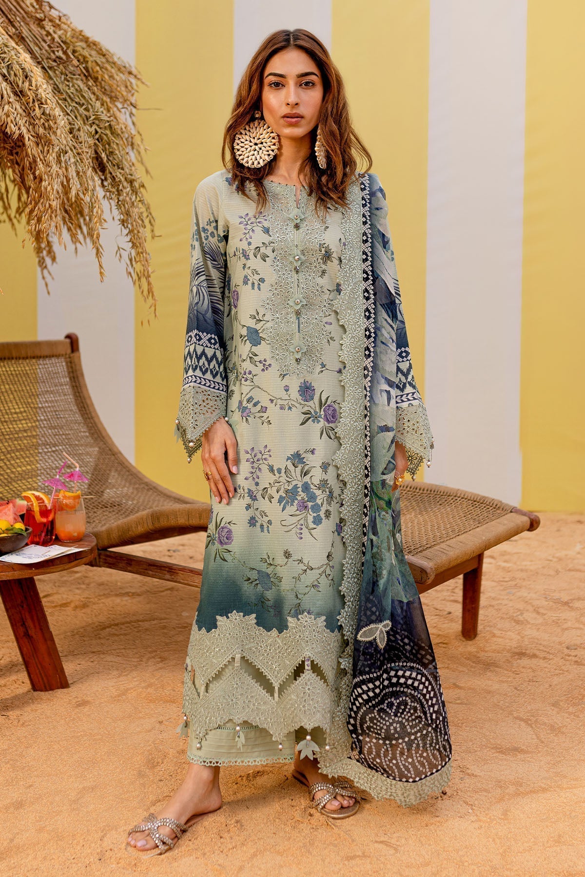 Nureh | Gardenia Lawn 25 | NSG-183 - House Of Anaya