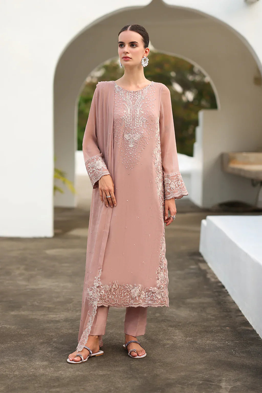 Iznik | Chinon Chiffon | CC-69 Embroidered Chiffon