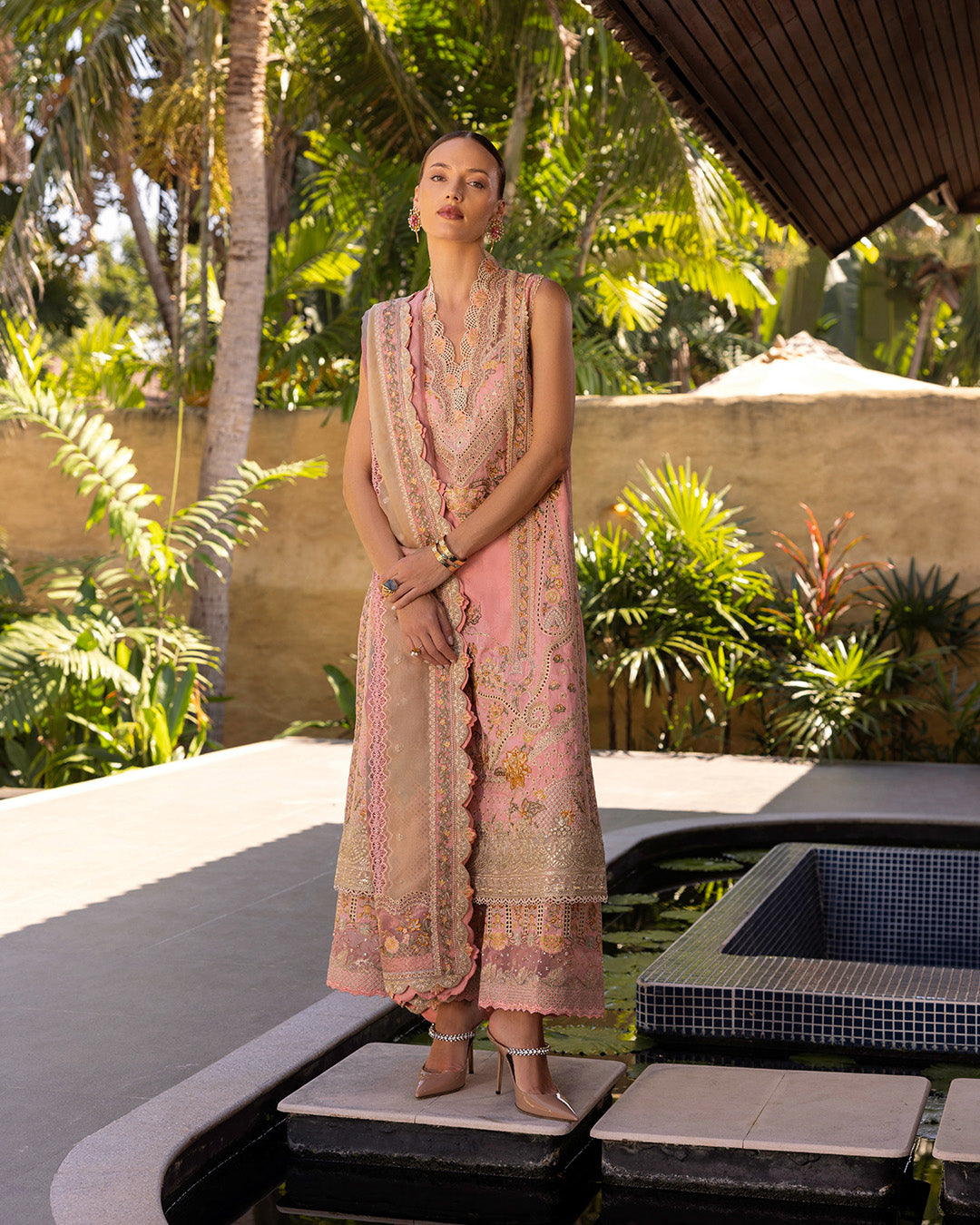 Faiza Saqlain | Zinnia Lawn 25 | Peony - House Of Anaya