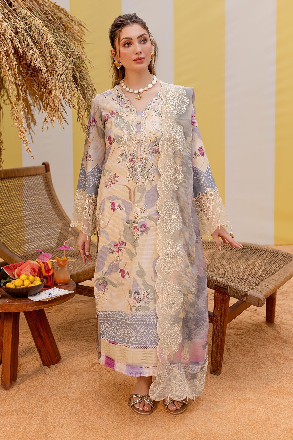 Nureh | Gardenia Lawn 25 | NSG-177 - House Of Anaya