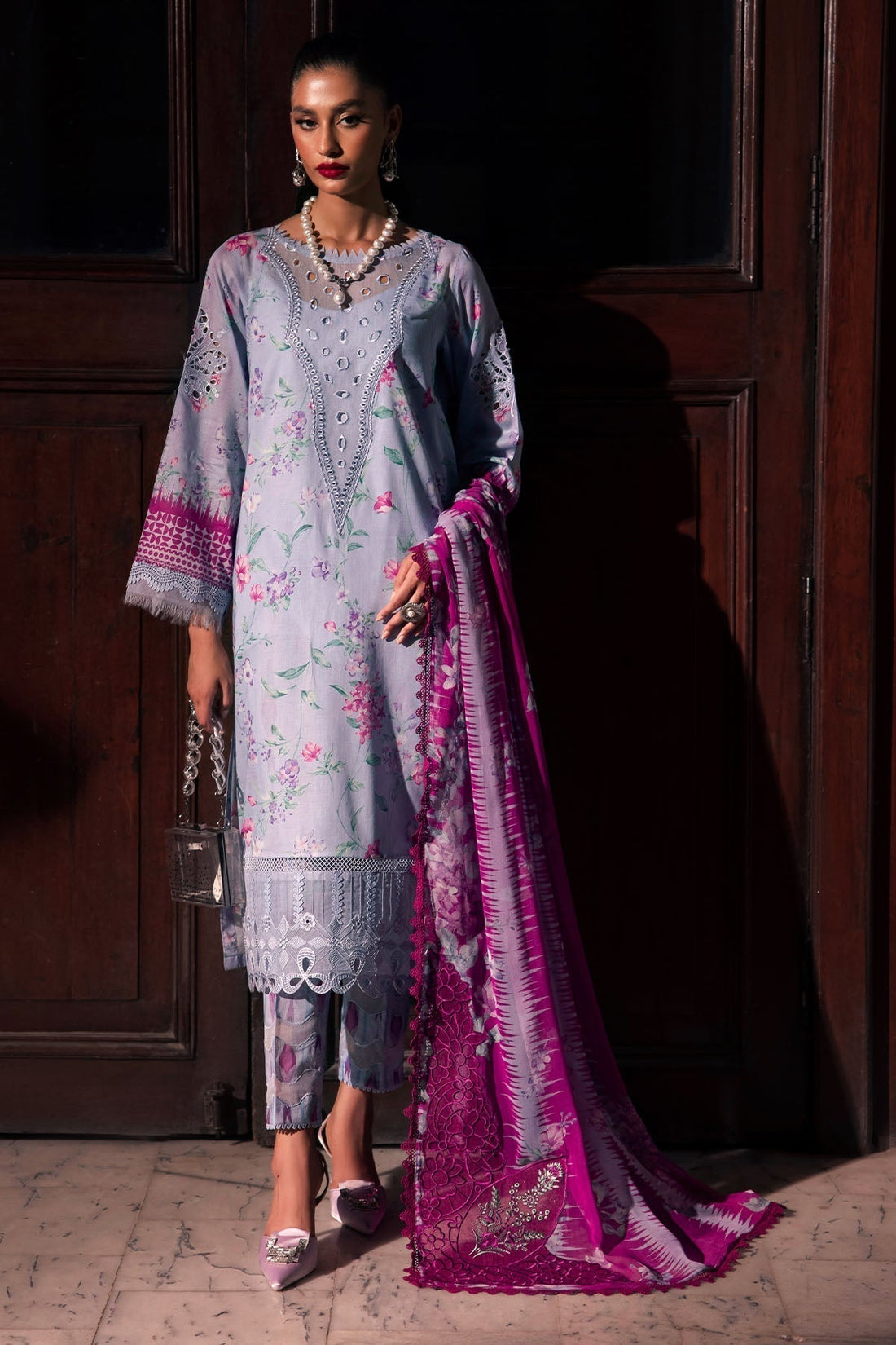 Nureh | Glam Girl Lawn | GL-17 - House Of Anaya