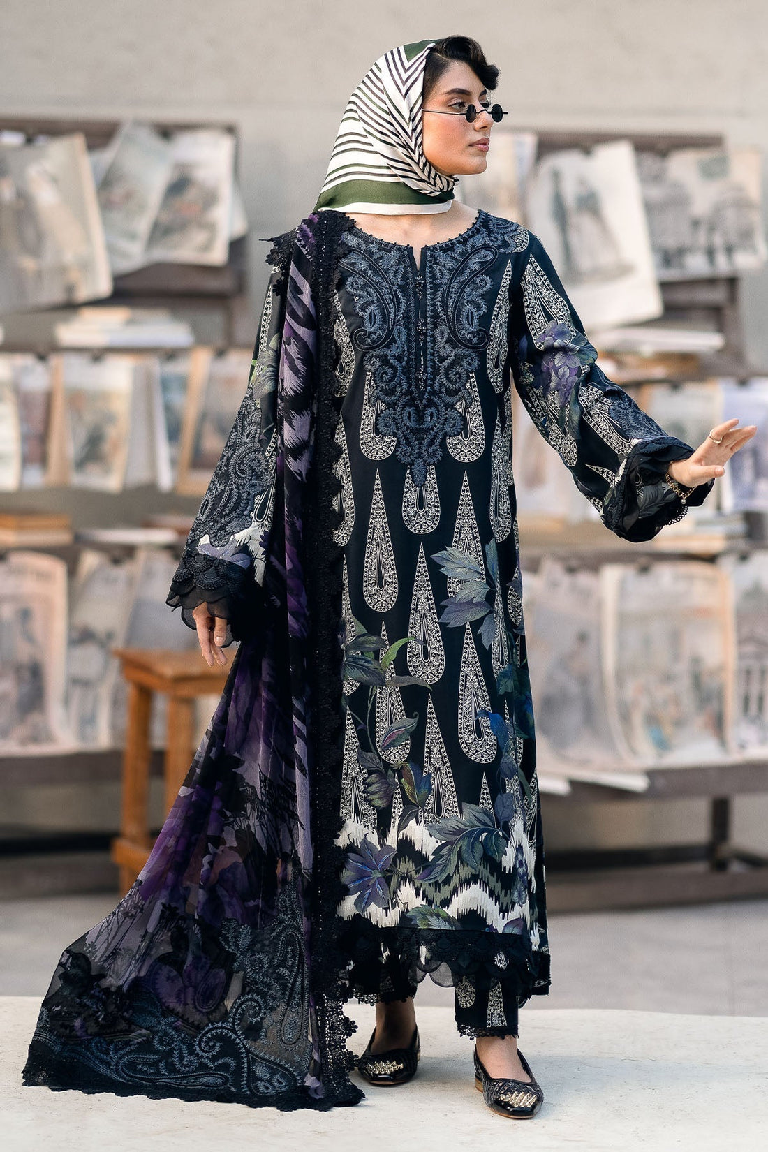 Nureh | Glam Girl Lawn | GL-19 - House Of Anaya
