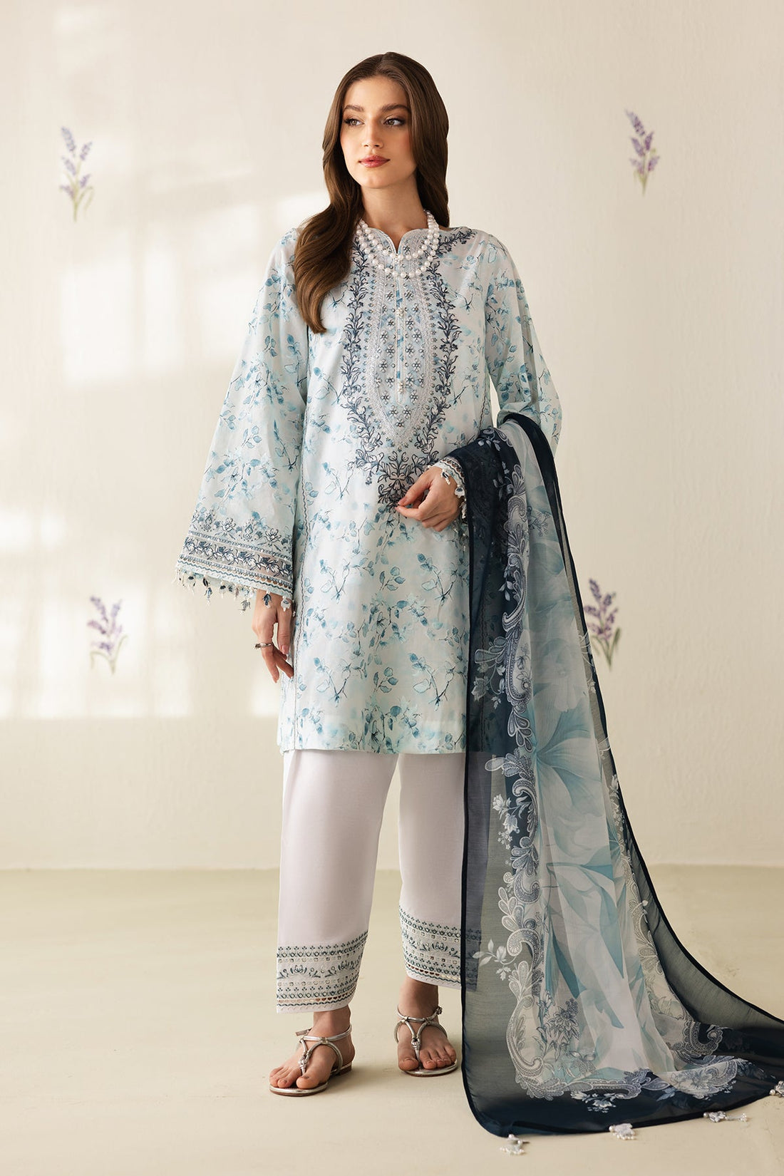 Baroque | Embroidered Lawn | SF-4422