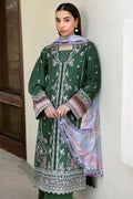 Farasha | Summer Weaves Embroidered Lawn | Emerald Eclips
