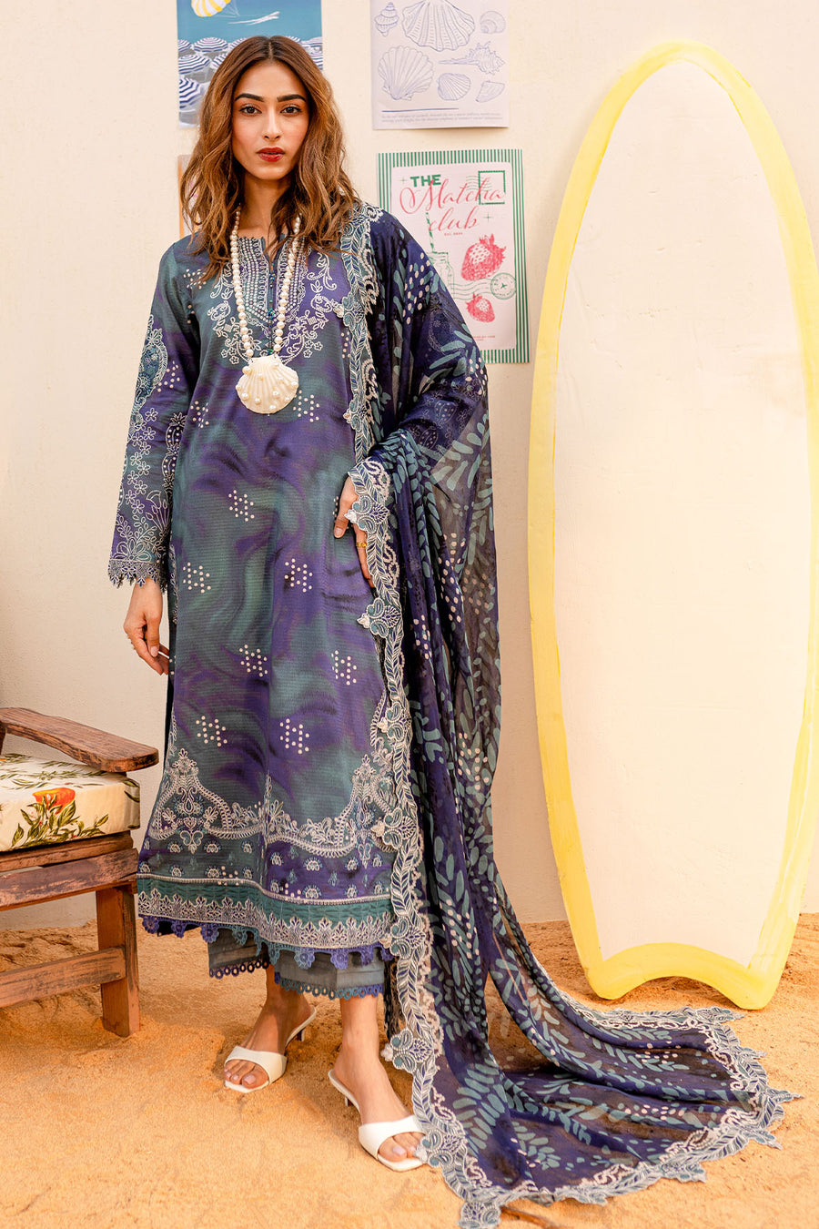 Nureh | Gardenia Lawn 25 | NSG-186 - House Of Anaya