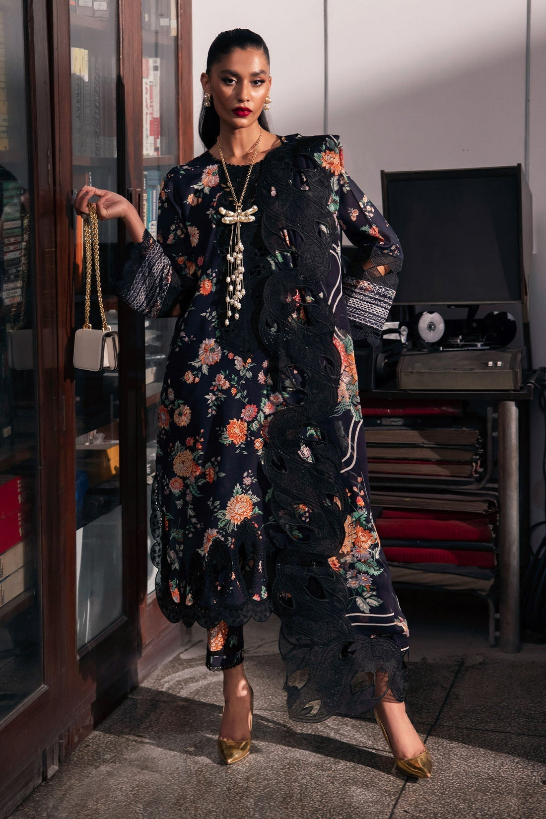Nureh | Glam Girl Lawn | GL-18 - House Of Anaya