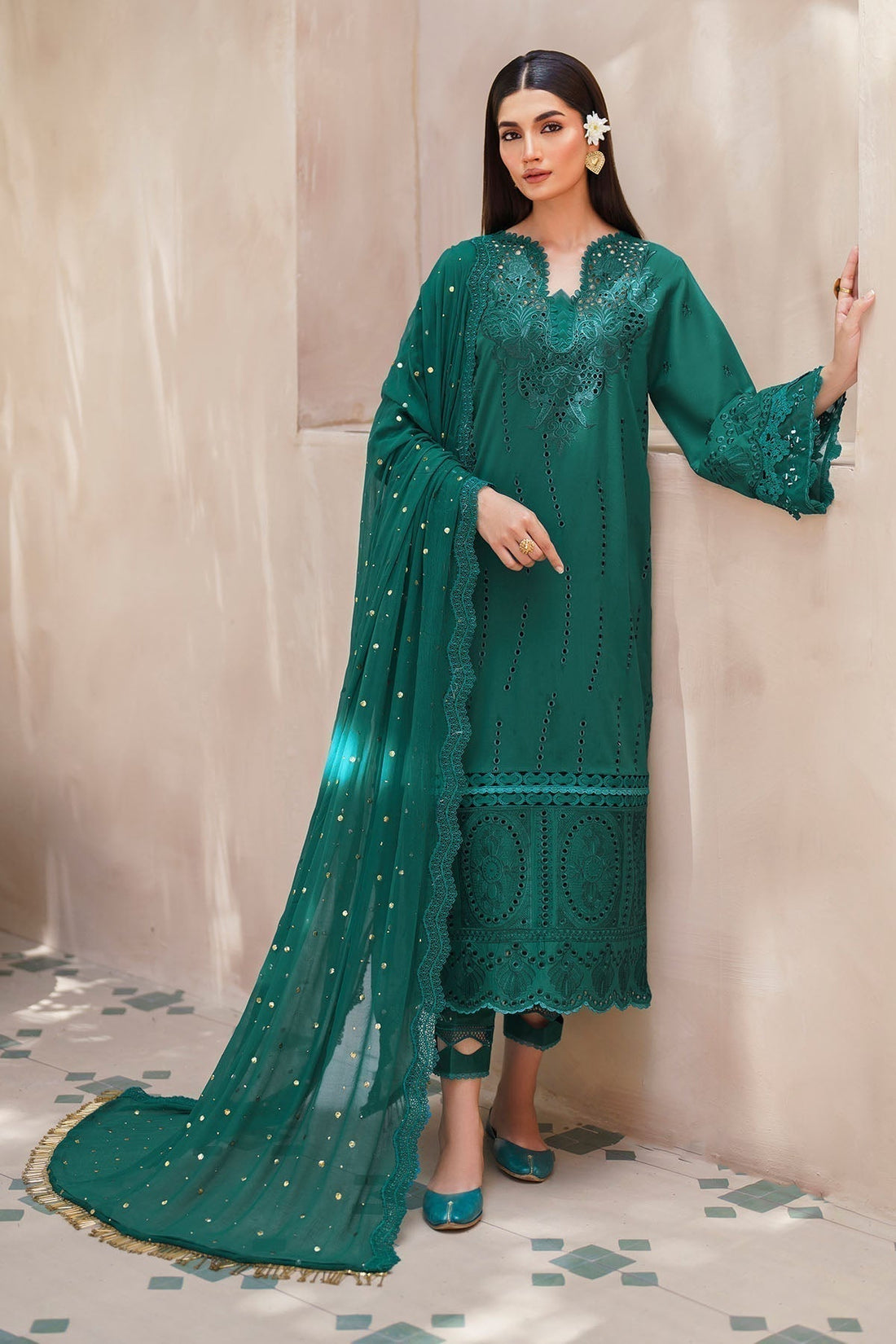 Nureh | Bazaar Lawn | NS-135 - House Of Anaya