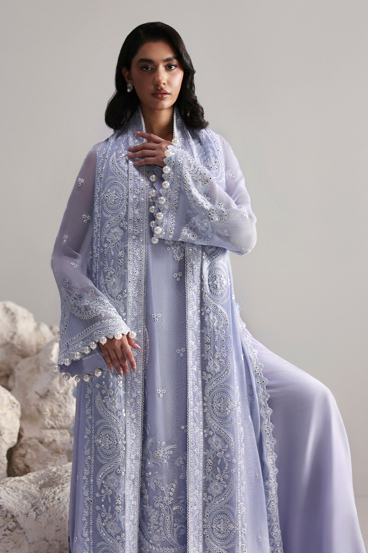 Afrozeh | Slate Ready to Wear | Vaelis