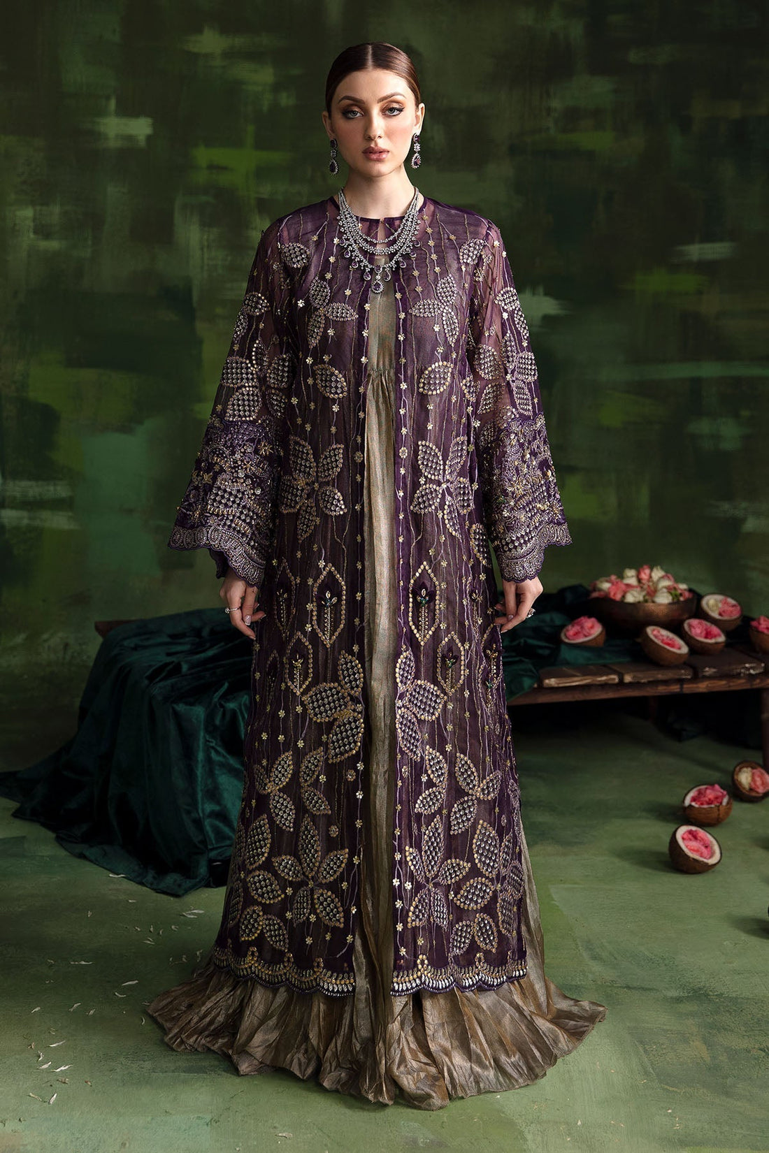 Nureh | Luxury Pret Formals | SEA FLOWER