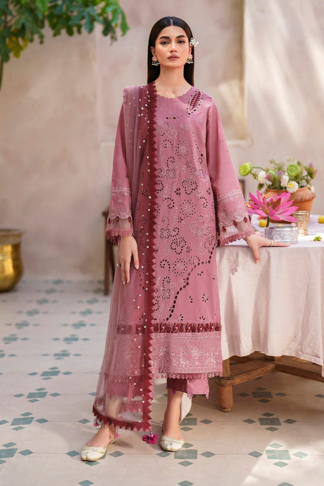 Nureh | Bazaar Lawn | NS - 136 - House Of Anaya