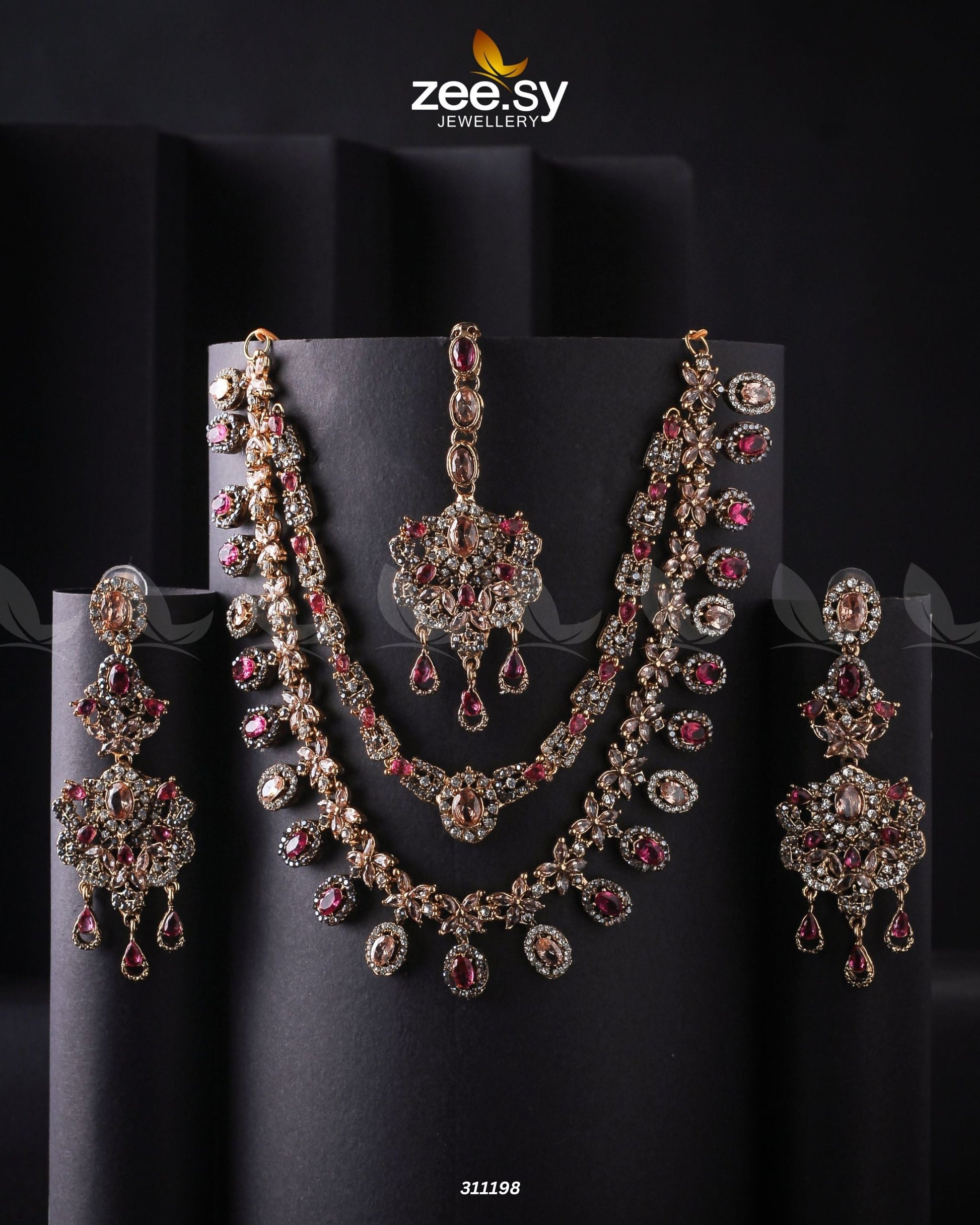 Zarqa Necklace - House Of Zarish