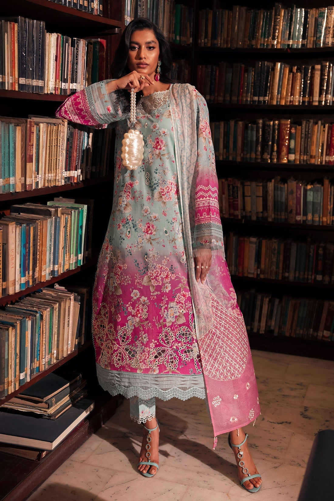 Nureh | Glam Girl Lawn | GL-16 - House Of Anaya