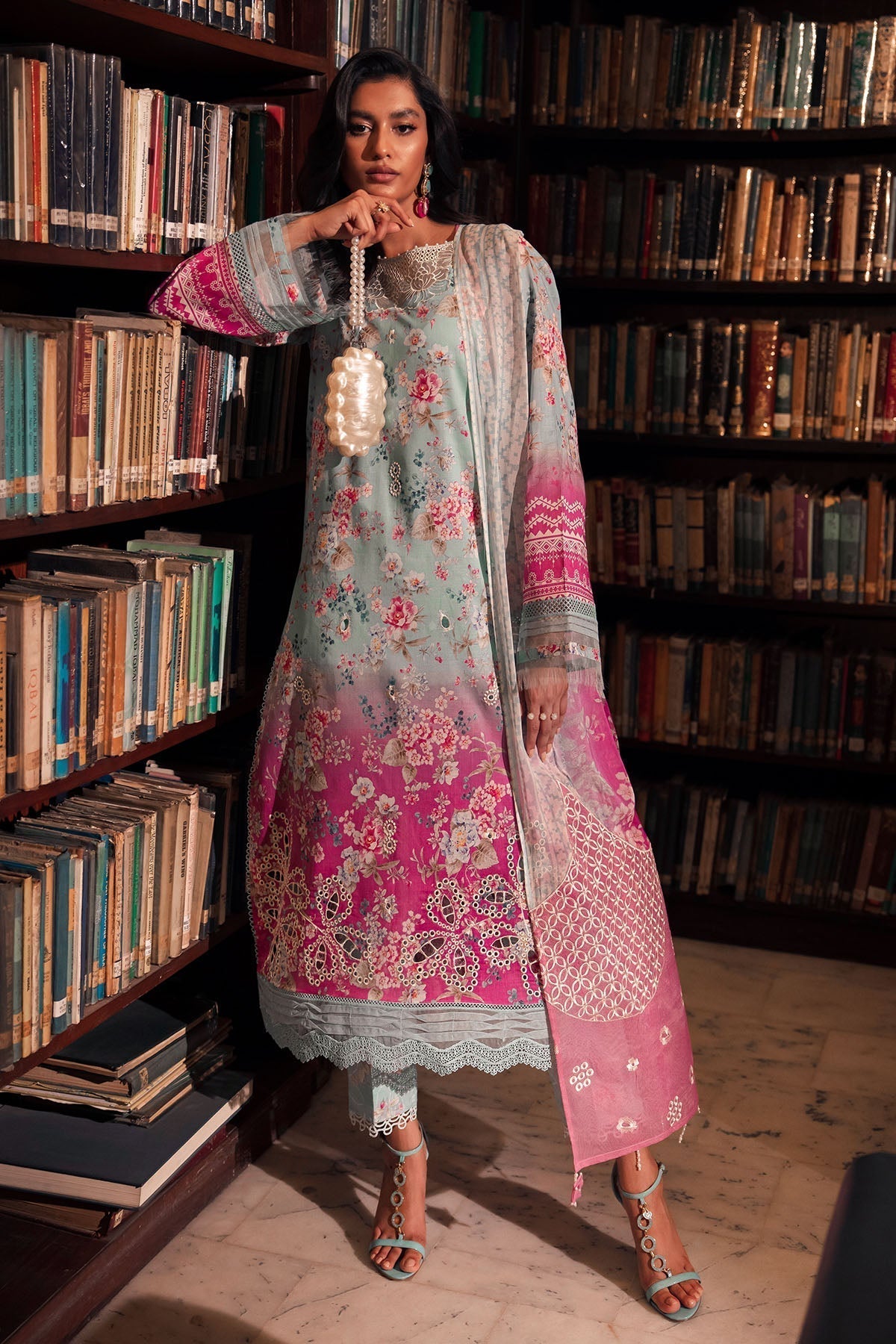 Nureh | Glam Girl Lawn | GL-16 - House Of Anaya