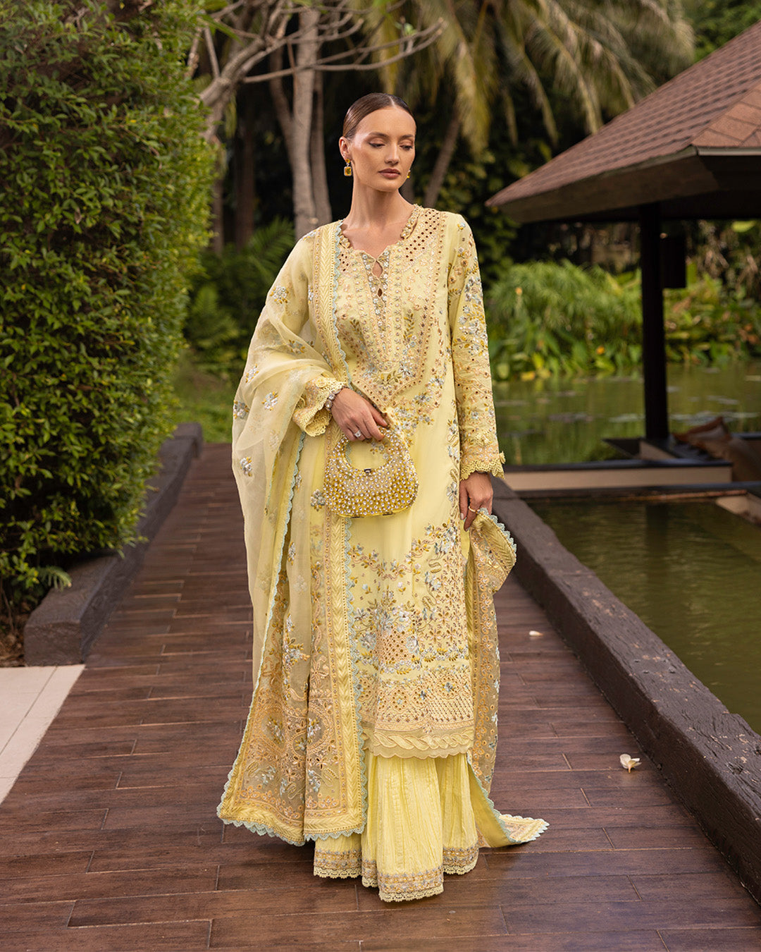 Faiza Saqlain | Zinnia Lawn 25 | Azalea - House Of Anaya