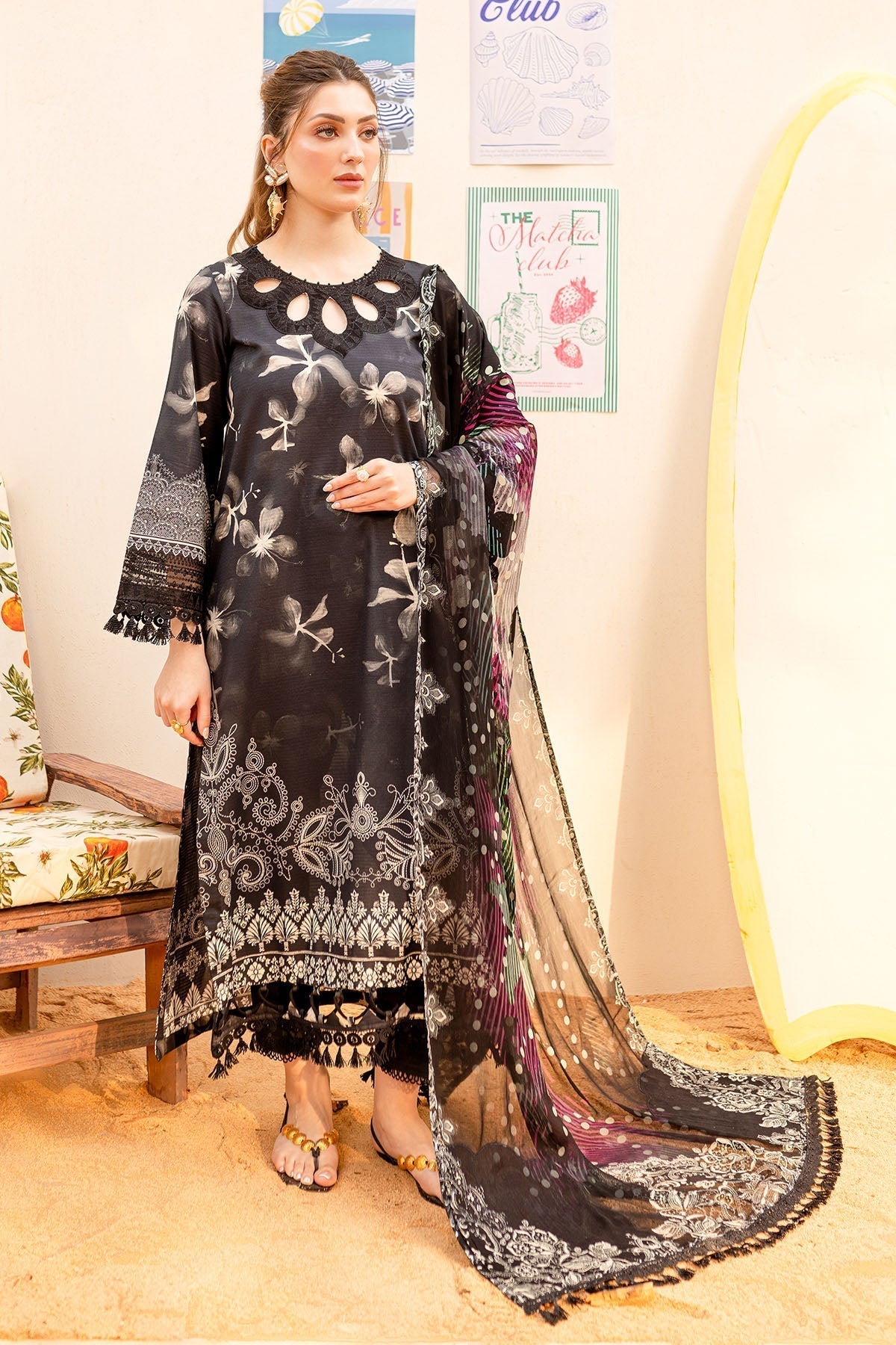 Nureh | Gardenia Lawn 25 |NSG-185 - House Of Anaya