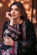 Farasha | Dastoor Embroidered Lawn SS24 | ORNATE NOIR - House Of Anaya