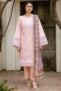 Farasha | Summer Weaves Embroidered Lawn | Coral Peach