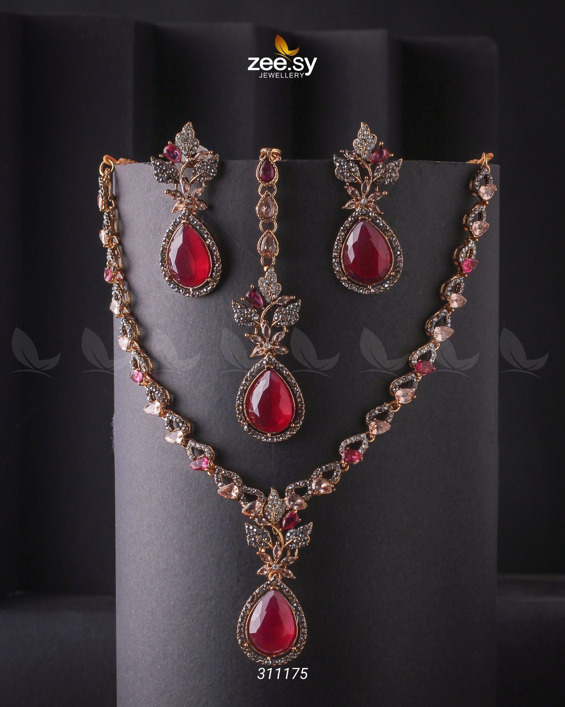 Opal Necklace Set - House Of Zarish
