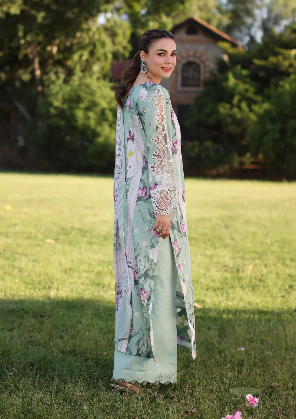 Elaf Premium | Prints Chikankari 24 | 05B CELESTIAL - House Of Anaya