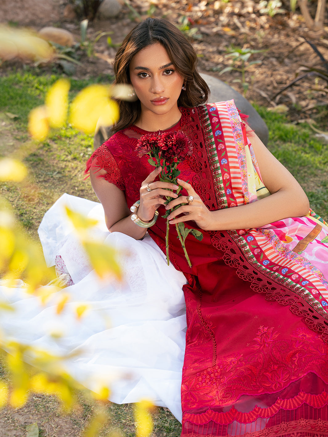 Bin Ilyas | Hazel Printed Lawn 25 | 2071 - B