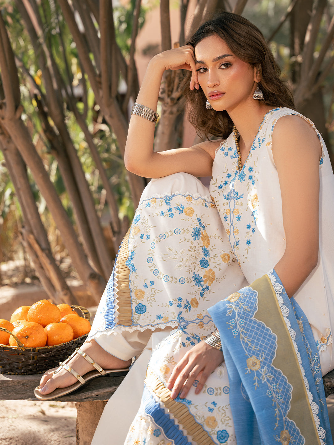 Bin Ilyas | Hazel Printed Lawn 25 | 2078 - B