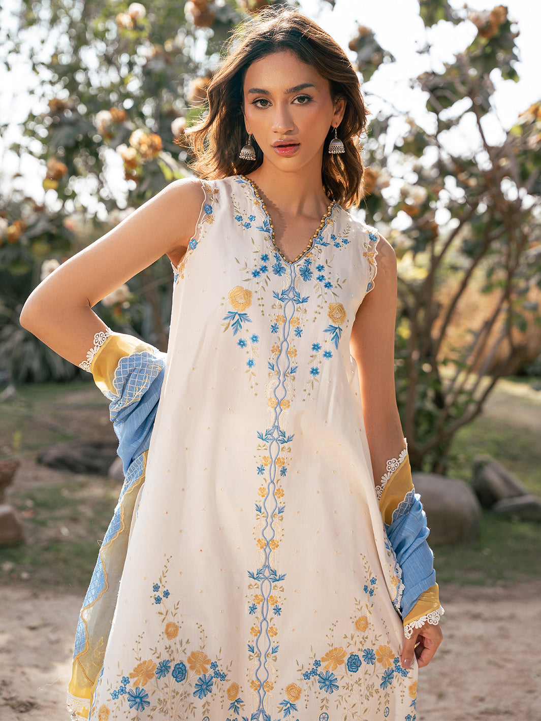 Bin Ilyas | Hazel Printed Lawn 25 | 2078 - B