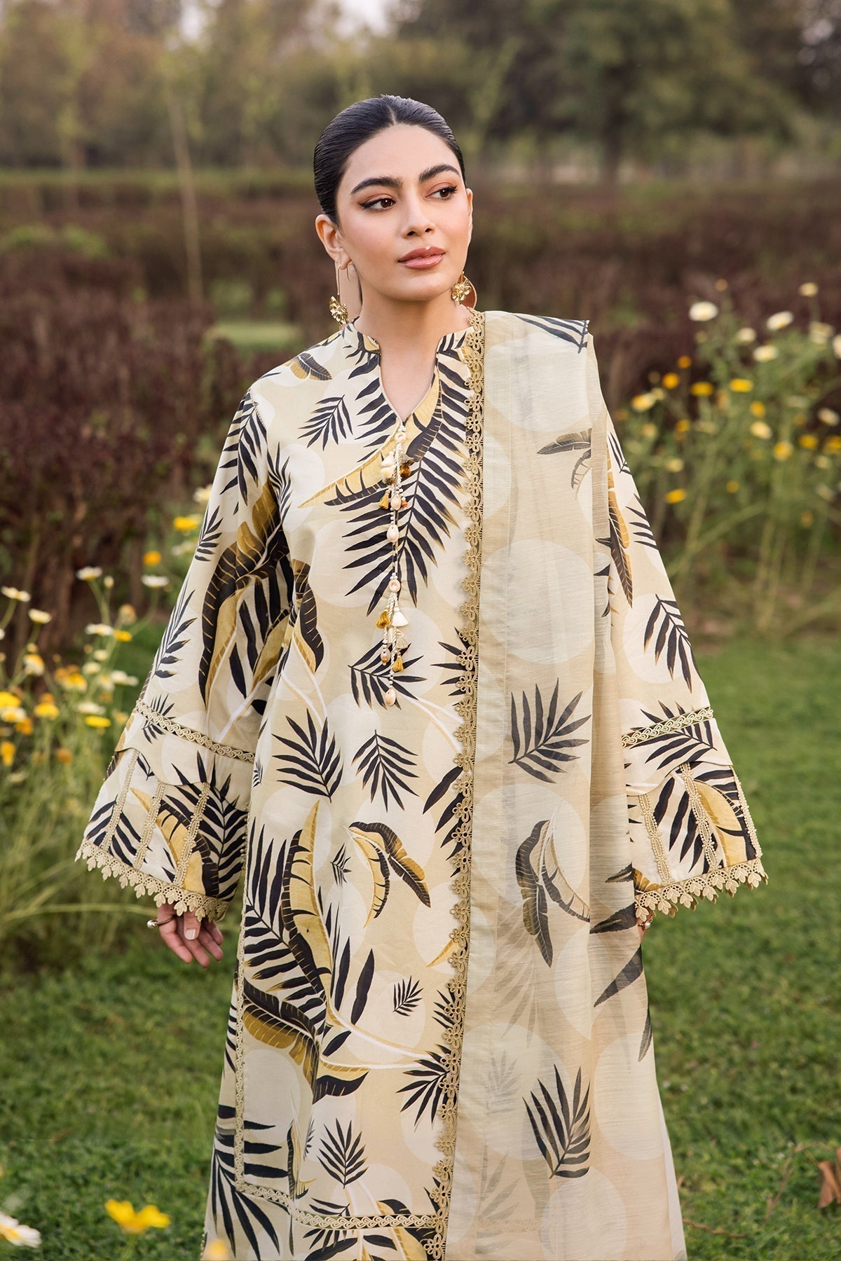 Alizeh | Sheen Lawn Prints 24 | DAFFODIL - House Of Anaya