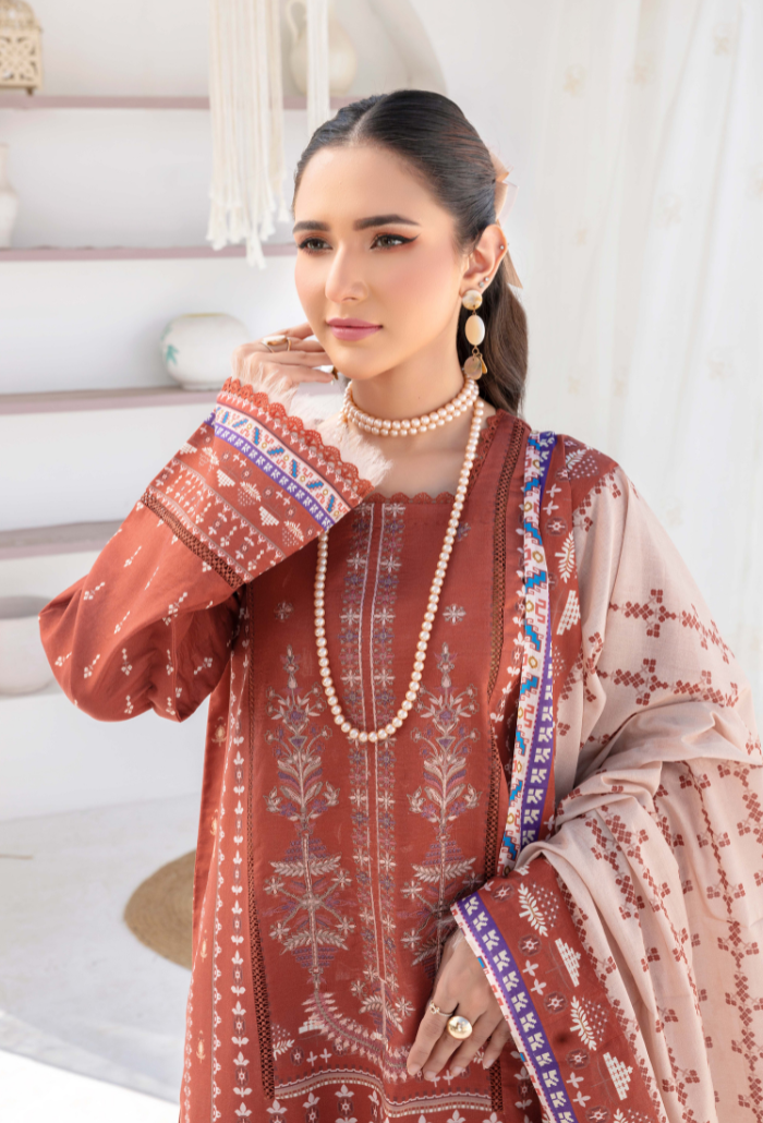 Humdum | Saira Bano Lawn 24 | D03 - House Of Anaya