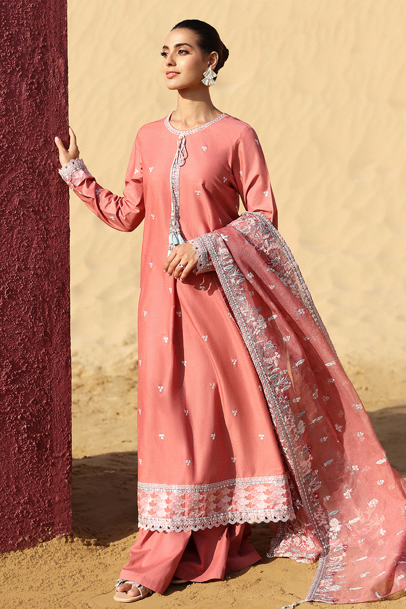 Cross Stitch | Eid Lawn 24 | MULBERRY BLUSH - House Of Anaya