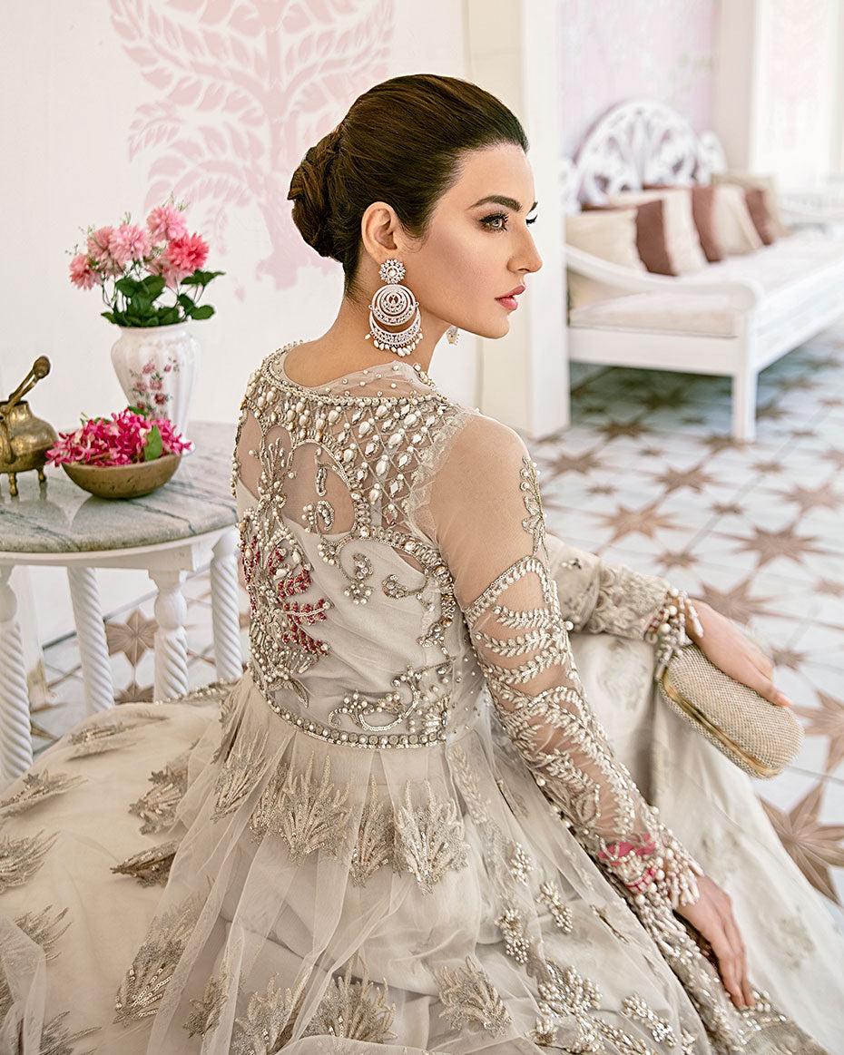 Gulaal | Wedding Formals | Jeune Embroidered Net 3-Piece Suit WS-02 - House Of Anaya