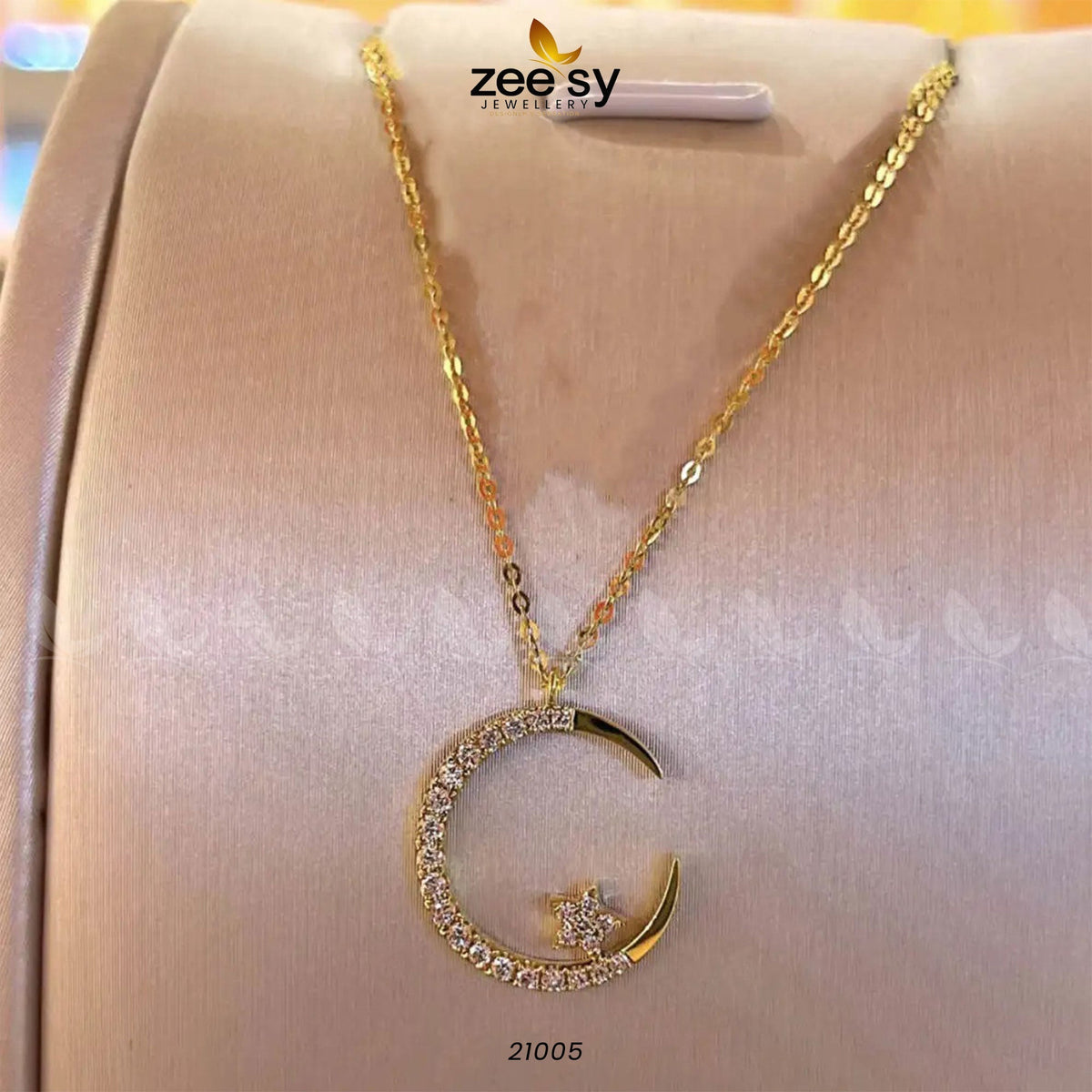Chandi Moon Pendant (Silver 925) - House Of Zarish