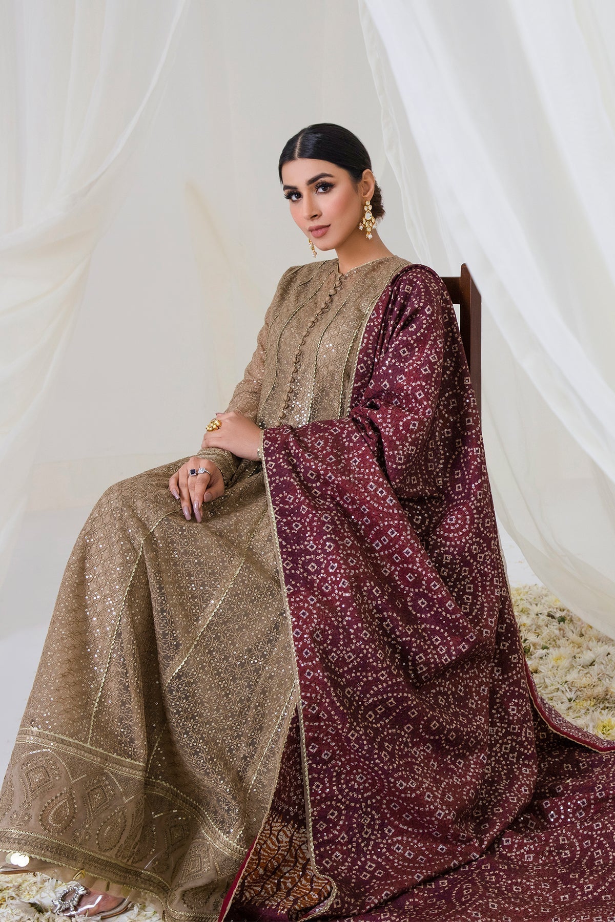 Jazmin | Embroidered Collection | HAZEL HYPE - House Of Anaya