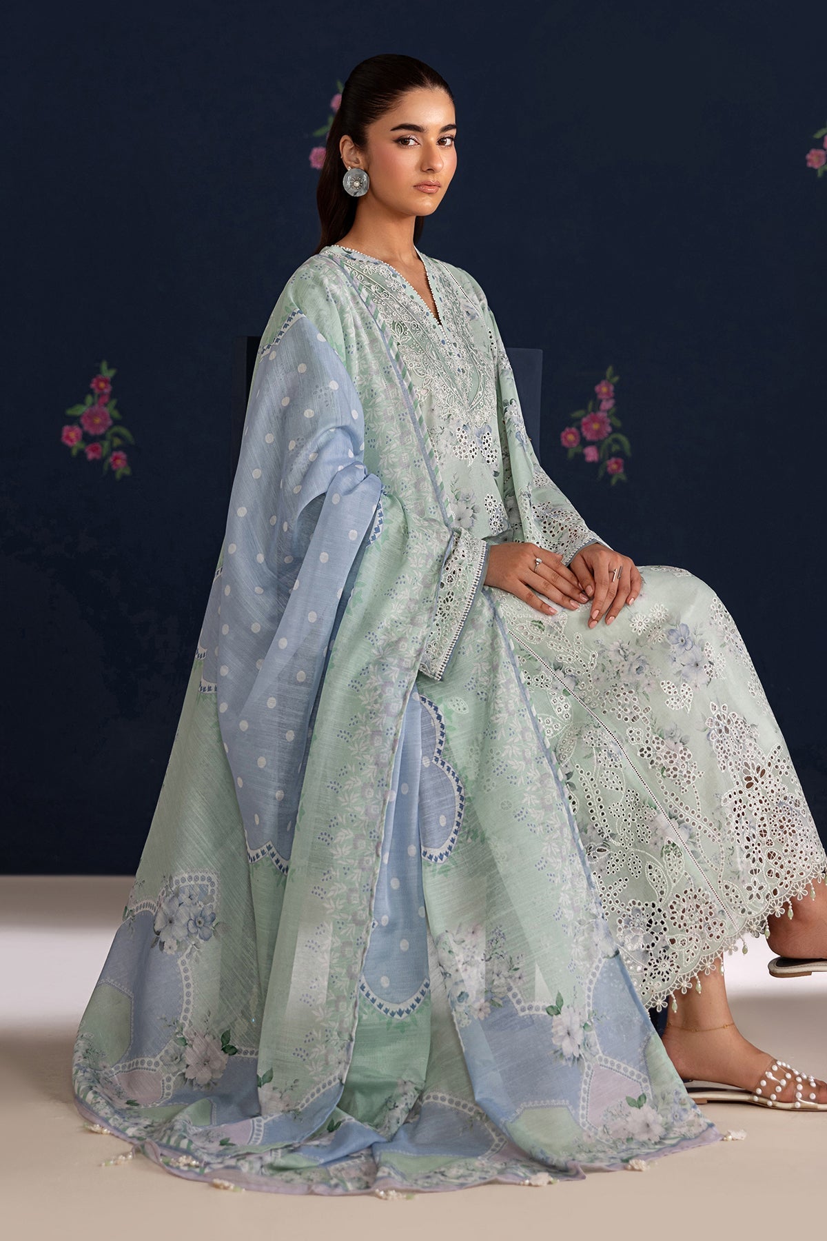 Baroque | Embroidered Lawn | SF-4469
