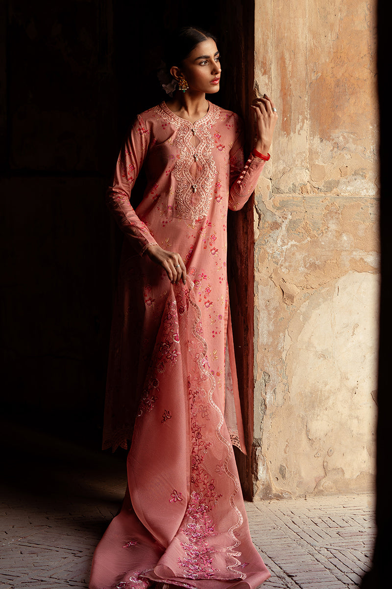 Cross Stitch | Premium Lawn 24 | APRICOT CHARM - House Of Anaya