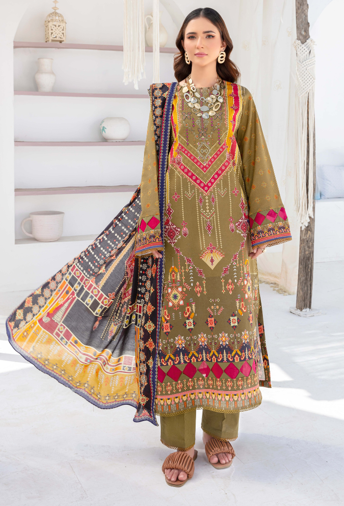 Humdum | Saira Bano Lawn 24 | D06 - House Of Anaya