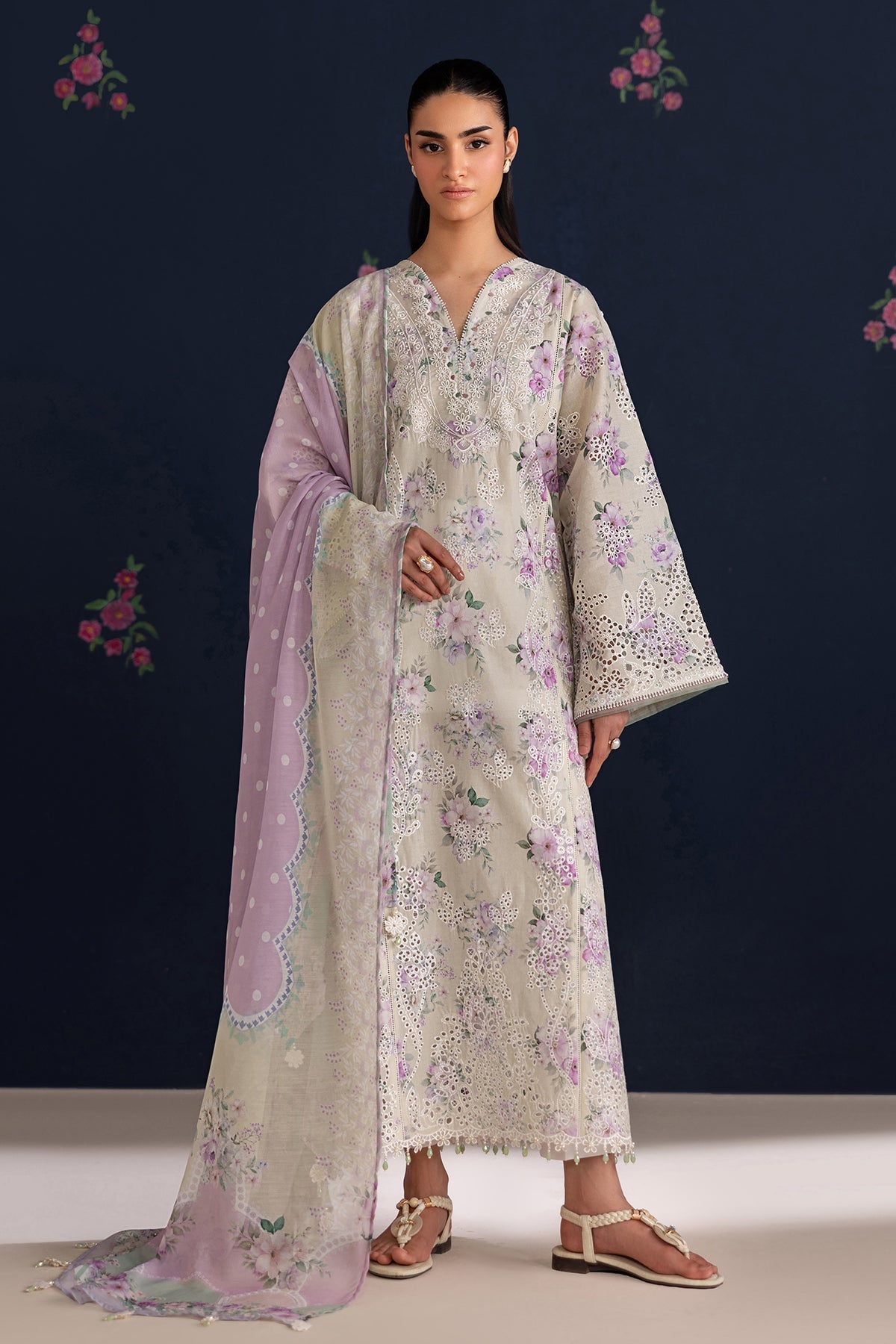 Baroque | Embroidered Lawn | SF-4470
