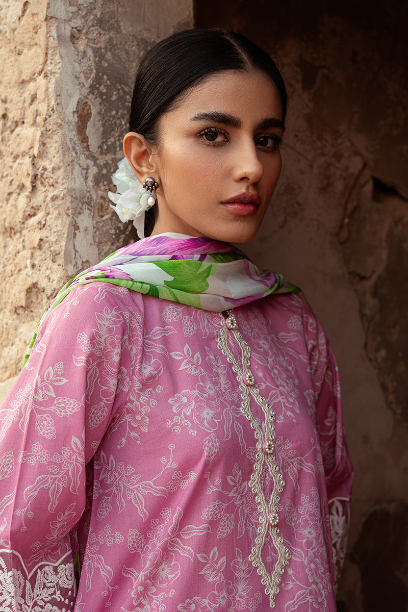 Cross Stitch | Premium Lawn 24 | CORAL FLORET - House Of Anaya