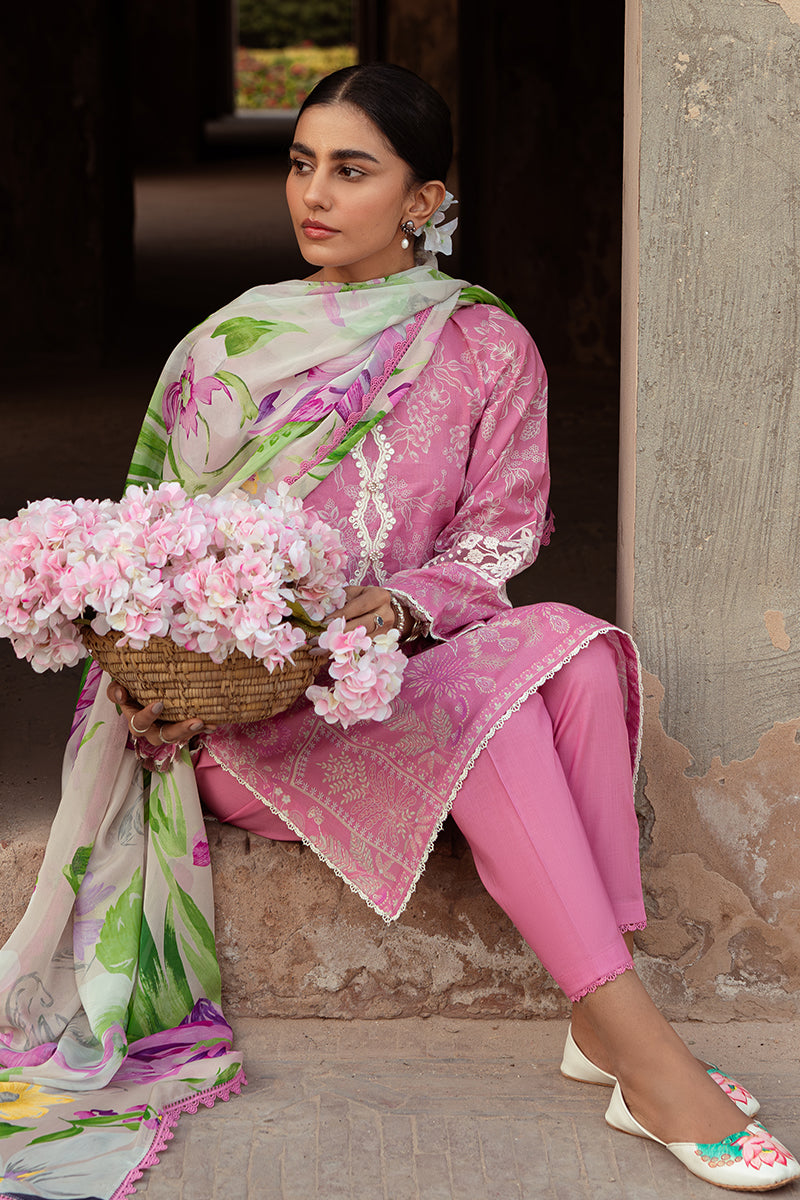Cross Stitch | Premium Lawn 24 | CORAL FLORET - House Of Anaya